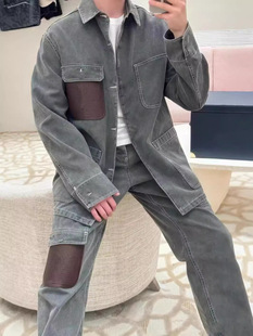 Correct Version in stock D Home 2024 New Four Pocket Canvas Jeans Trousers Loosen Version Men's and Women's Same Style