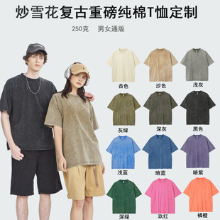 Solid Color Round Neck Short Sleeve T-Shirt Customized Summer Pure Cotton Class Clothes Group Clothes Work Clothes Customized Embroidery Printed Logo