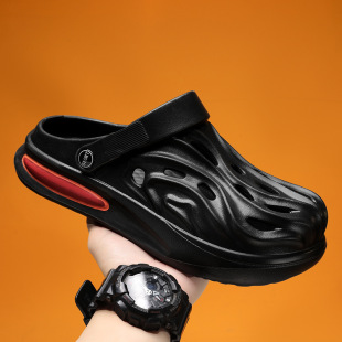 Coconut Hole Shoes 2024 Baotou Slippers Men's Sandals Beach Shoes Travel Shoes Casual Garden Shoes Sandals for Men