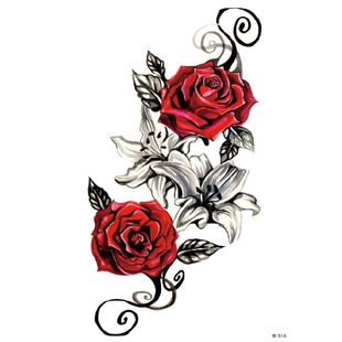 Factory direct new in stock wholesale flower arm tattoo waterproof durable environmental protection big picture tattoo cross-border supply