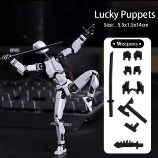 Cross-border 13 multi-joint movable figure 3D full-body movable model building blocks assembled Amazon explosions decompression toys