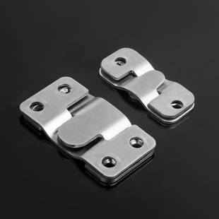 Left aluminum thickened stainless steel mountain buckle insert small size furniture connecting buckle iron hanging piece photo frame hanging buckle hardware