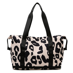 Foldable Travel Bag Portable Large Capacity Portable Gym Bag Travel Boating Bag Dry and Wet Separate Gym Bag