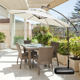 Outdoor Parasol Terrace Foldableing Umbrella Outdoor Balcony Table and Chair Garden Beach Umbrella Double-layer Courtyard Umbrella Banana Umbrella