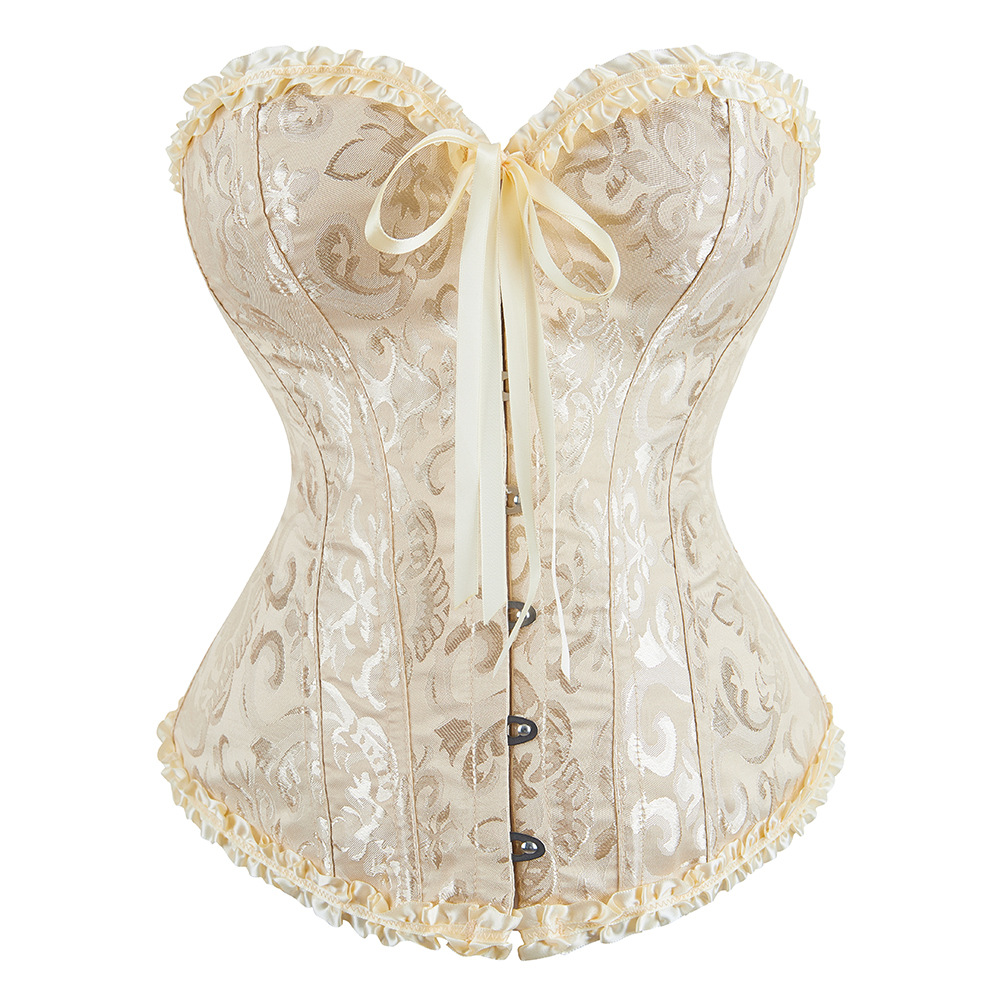 Jacquard Strapless Shapewear Top for Cross-Border E-Commerce in Europe and America, Sexy Push-Up Tummy Control Waist Cincher Corset in Stock