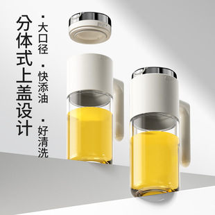 Oil jug automatic opening and closing seasoning tank combination suit kitchen household soy sauce vinegar seasoning bottle seasoning tank oil tank bottle