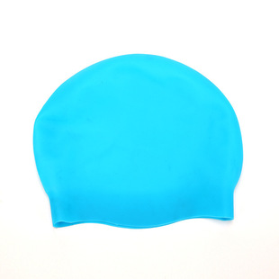 Solid Color Fashion Professional Swimming Hat Men's and Women's Silicone Comfortable High Elastic Ear Protectors Seamless Swimming Cap in stock Products