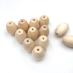 50 PCs/Pack diy handmade beaded jewelry accessories log beads oval wooden beads rice beads loose beads wholesale