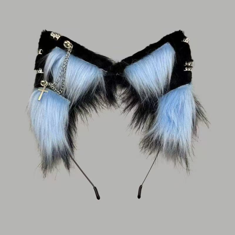 Handmade Simulation Plush Beast Ear Headband Cute Comic-Con Props cosplay Party Headwear Puppet Hair Accessories