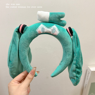 New Cartoon Initial Sound Future Second Dimension One Onion Creative Headband Super Cute Hair Accessories Little Red Riding Book Same Gift Hair