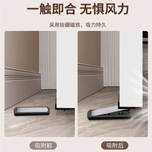 Ultra-thin invisible door stopper extremely narrow door bumper household bathroom bedroom door stopper door stopper door stopper hole-free suction