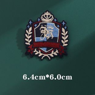 JK Embroidered Badge British DK College Uniform Cloth Brooch Badge Accessories Japanese Student School Badge Pin Tide
