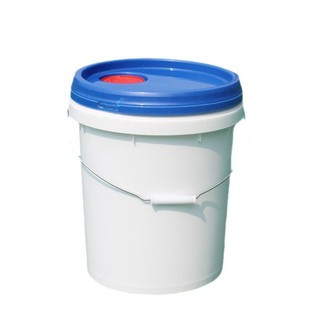 Wholesale 15L white plastic bucket 20kg sealed chemical coating oil antifreeze bucket with lid thickened drum