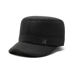 Hat Men's Winter Velvet Ear Protection Warm Peaked Cap Middle-Aged and Elderly Father and Grandfather Outdoor Cold-Proof Baseball Cotton Hat