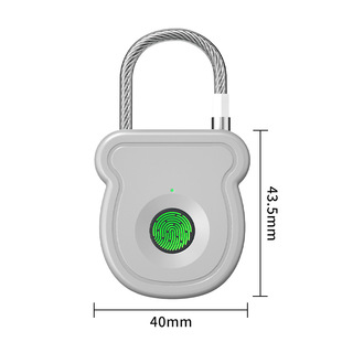Custom Fingerprint Padlock Smart Padlock Dormitory Cabinet Lock Fingerprint Anti-theft Zinc Alloy Door Bolt Cabinet Bicycle Lock