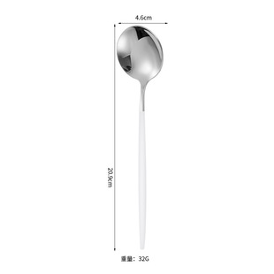 Cross-border explosions Portuguese stainless steel steak knife and fork western tableware hotel five-piece golden coffee spoon fruit fork