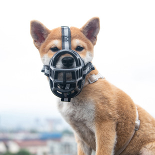 Cross-border new pet dog dog mouth sleeve anti-biting anti-barking anti-licking anti-eating silicone mouth cover factory in stock direct sales