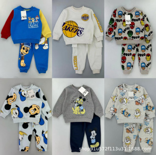 Foreign trade hot PATPAT children's clothing new suit cute cartoon trend four seasons mixed style supply wholesale