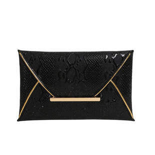 Distinctive Creative Clutch Bag Fashionable Snakeskin Pattern Mobile Phone Bag Fashionable Stylish Ins Design Contrast Color Women's Evening Bag