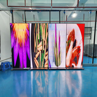 Led advertising machine mobile poster screen all-in-one machine screen display live wall hanging shopping mall full intelligent large screen