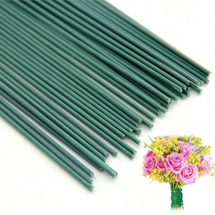 Manufacturer Wholesale Artificial Flower Rose Stem Wire Mesh Flower Accessories Branches Plastic Flower Branches Floral Rattan Flower Arrangement Wire