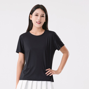 25 Summer Quick-drying T-shirt Men's Loose Breathable Sweat-wicking Quick-drying Short-sleeved T-shirt Women's Breathable T-shirt Base Shirt Disang Cotton