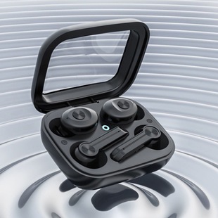 Two-In-One True Wireless Bluetooth Earbuds, Buy One and Get Two, Long Handle Style Plus Earplugs, In-Ear Style, Binaural Black