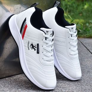 Autumn Heightening Men's Popular Sports and Casual Shoes Large Size Non-slip Waterproof Leather Versatile Thick-soled Running Men's Shoes