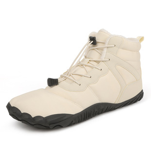 Cross-border New Style Cotton Shoes for Men and Women Winter fleece-lined Thickened Warm High-top Snow Boots for Couple Non-slip Waterproof Mountaineering Shoes