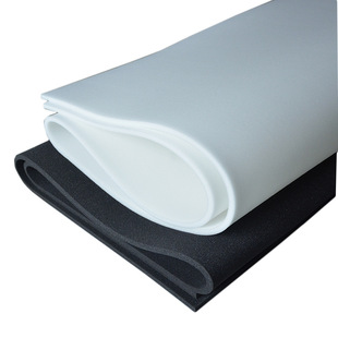 Medium density black and white sponge sheet cushion foam soft gift box lining packaging material shockproof can be cut absorbent