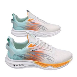 New running shoes foreign trade wholesale spring and summer fly woven men's shoes outdoor trend thick-soled lightweight breathable sports shoes