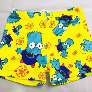 Children's swimming trunks 2024 new small and medium-sized boys printed boxer swimming trunks cute cartoon beach pants boxer sports pants
