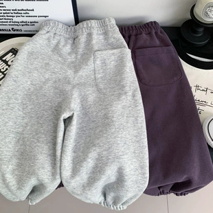 Men's and Women's Casual Trousers Spring and Autumn New Children's Cute Smiley Fashion Pocket Sweatpants Soft Sports Pants