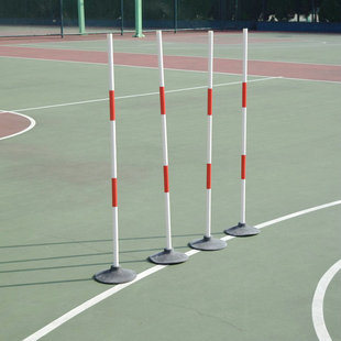 Football Auxiliary Training Sign Rod Children's High School Entrance Examination Basketball Sports Red and White Snake Run Obstacle Training Rod