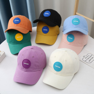 South Korea Ins Children's Baseball Cap Girls' Big Brim Breathable Sun Hat Stylisch Baby Hat Labeling Cap Trendy