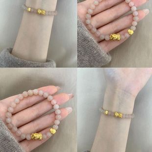 Золотая головастая маленькая сумка для малышей и женский браслет Tian Yu новый натальный год изысканный ручной подарок для подруги