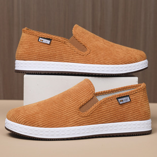 Old Beijing cloth shoes men's spring and summer slip-on lazy shoes non-slip soft bottom casual shoes work shoes labor protection shoes wholesale