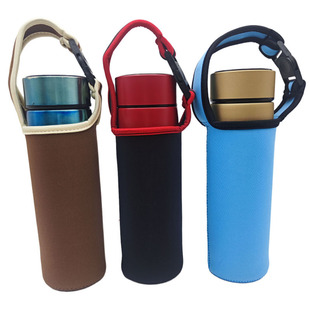 in stock wholesale thermos cup cover universal cup portable heat insulation anti-fall protective cover crossbody diving portable
