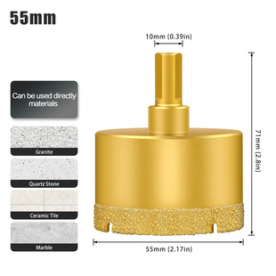 Brazing Dry Tile Drill Multifunctional Marble Vitrified Brick Granite Glass Hole Drill Drill