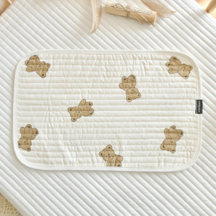 Newborn Baby Pillow Baby Cotton Gauze Pillow Cloud Pillow 0-12 Newborn Flat Pillow Anti-Spitting Pillow Towel