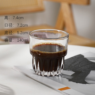 Heat Resistant Glass Cafe Ice Coffee Cup Restaurant Drink Cup Household Drinking Cup Whisky Wine Cup