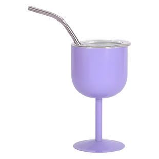 Cross Border 4oz Small Wine Glass 304 Stainless Steel Goblet Red Wine Champagne Glass Double Layer Stainless Steel Mini Suction Cup