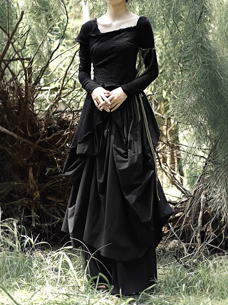 2025 Heavy-Duty Craftsmanship Ultra-Fairy Texture Pleated Puffy Skirt New Spring Style Large Hem Niche Half-Skirt for Women