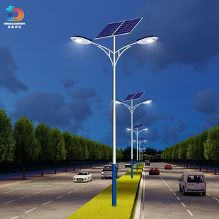 New rural solar 5 meters 6 meters street lamp super bright high power all night light household municipal 100W LED street lamp