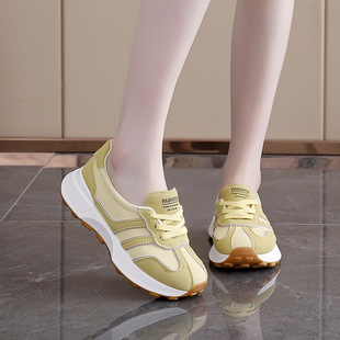 Explosions sneaker Women's 2025 Summer New Women's Shoes Breathable Forrest Gump Shoes All-match Summer German Training Shoes Trendy BK001