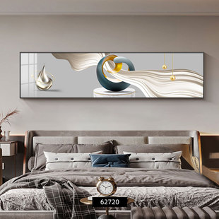 Modern Light Luxury Bedroom Bedside Decorative Painting Stone Laiorou Abstract Hanging Painting Advanced Sense Horizontal Edition Master Bedroom Mural Painting