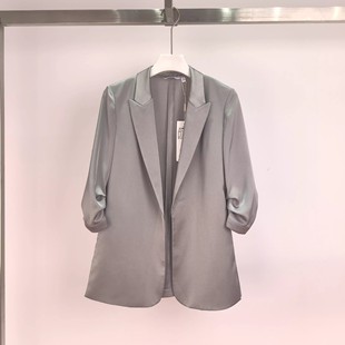 Yi * * L2025 summer new Korean leisure commuter fashion seven sleeve suit jacket women 1G4210471