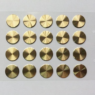 Customized Round 14 Sign Sun Pattern Decorative Sticker Speaker Knob Cd Pattern Switch Button Hardware Aluminum Sheet