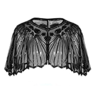 1920s vintage sequined beaded shawl women's dress small waistcoat versatile small coat European and American Amazon cross-border