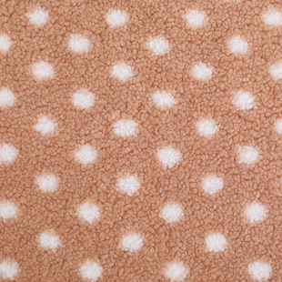 Lamb Fleece Fabric Polyester Wave Dot Printing Granular Fleece Autumn and Winter Children's Wear Coat Home Clothes Pillow Pajamas Fabric